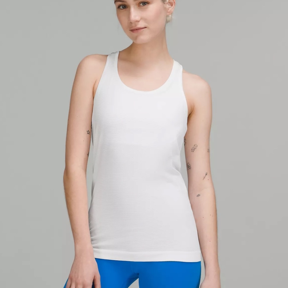 LULULEMON SWIFTY TECH TANK TOP WHITE SIZE 4